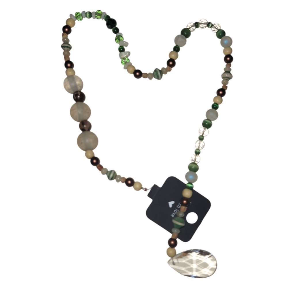 Beaded Earthtone Crystal DANGLE!